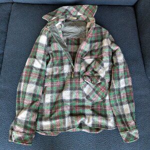 BOTTEGA VENETA runway pullover in red/white/green plaid IT46